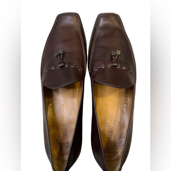 Louis Vuitton Men Brown Tassel Loafer Size 11 - Picture 4 of 7
